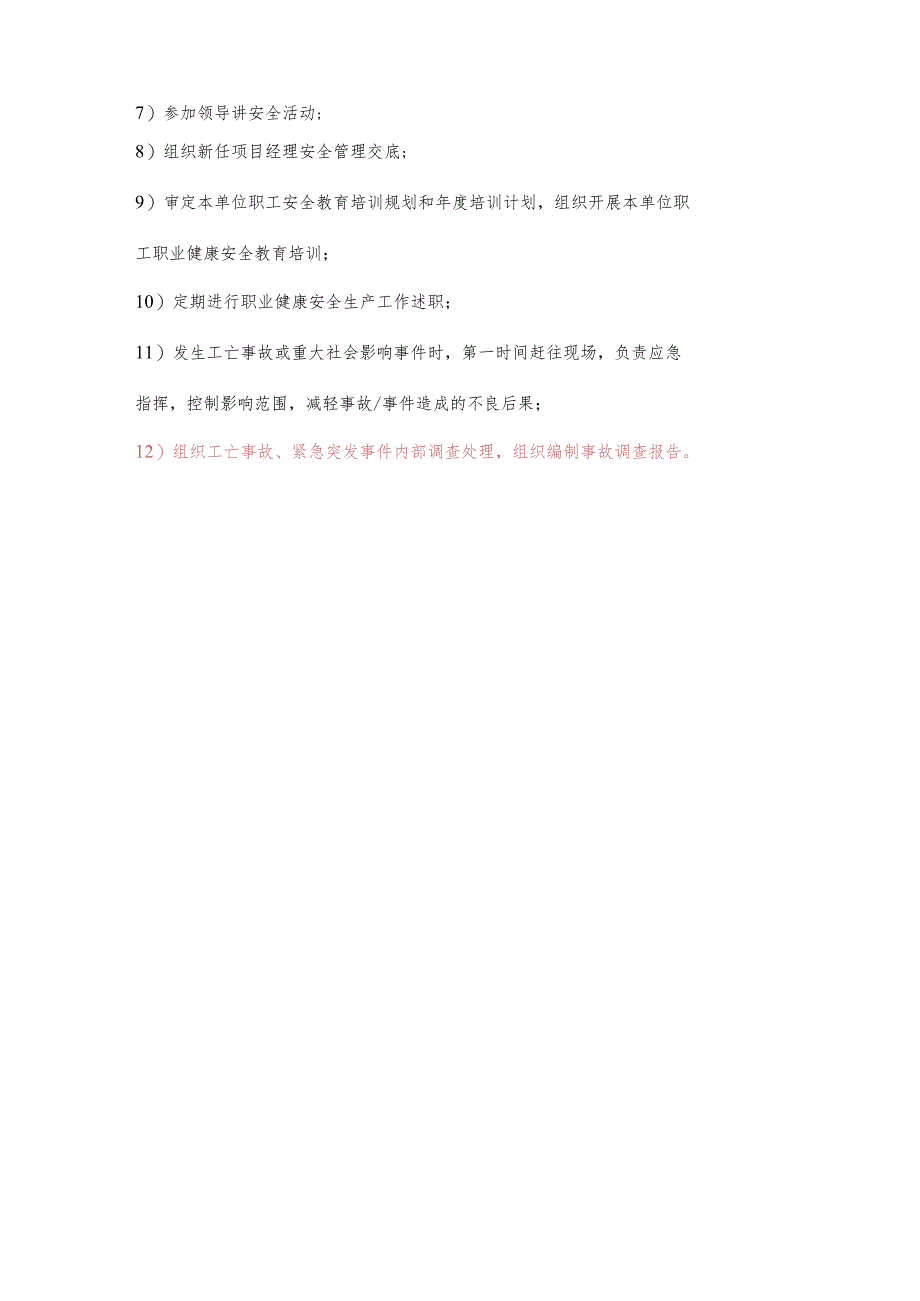 主管生产副总经理职业健康安全生产责任清单及工作任务清单.docx_第2页