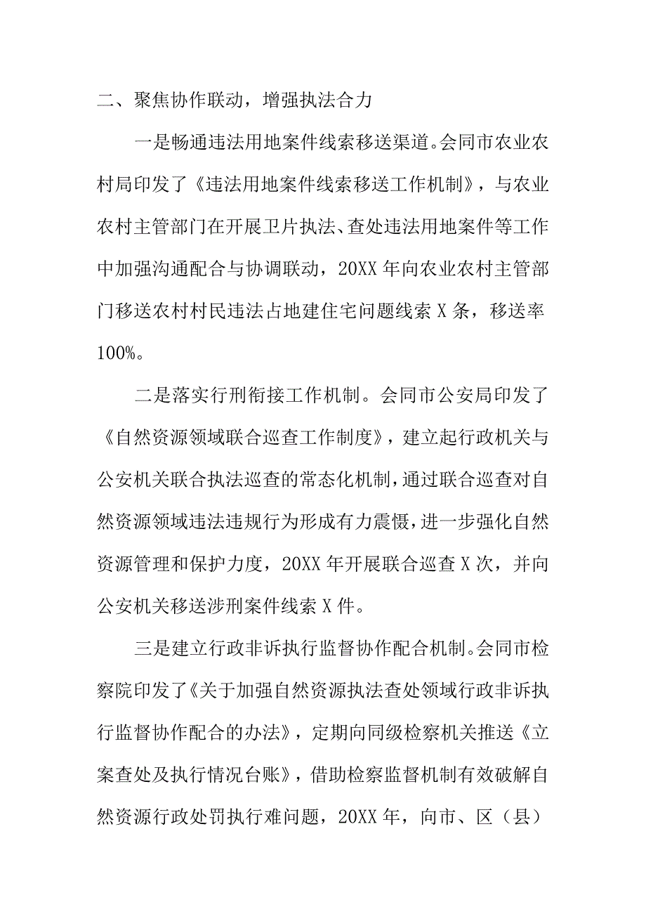 X市自然资源共部门创新执法新理念开展执法工作新亮点.docx_第2页