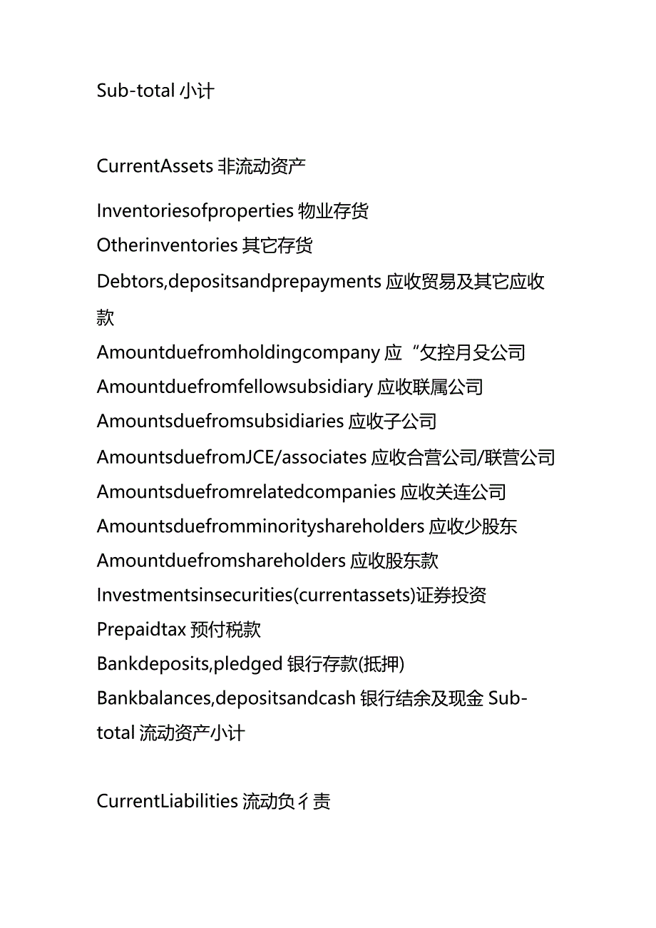 HK公司会计做账财务报表科目中英文模板.docx_第2页