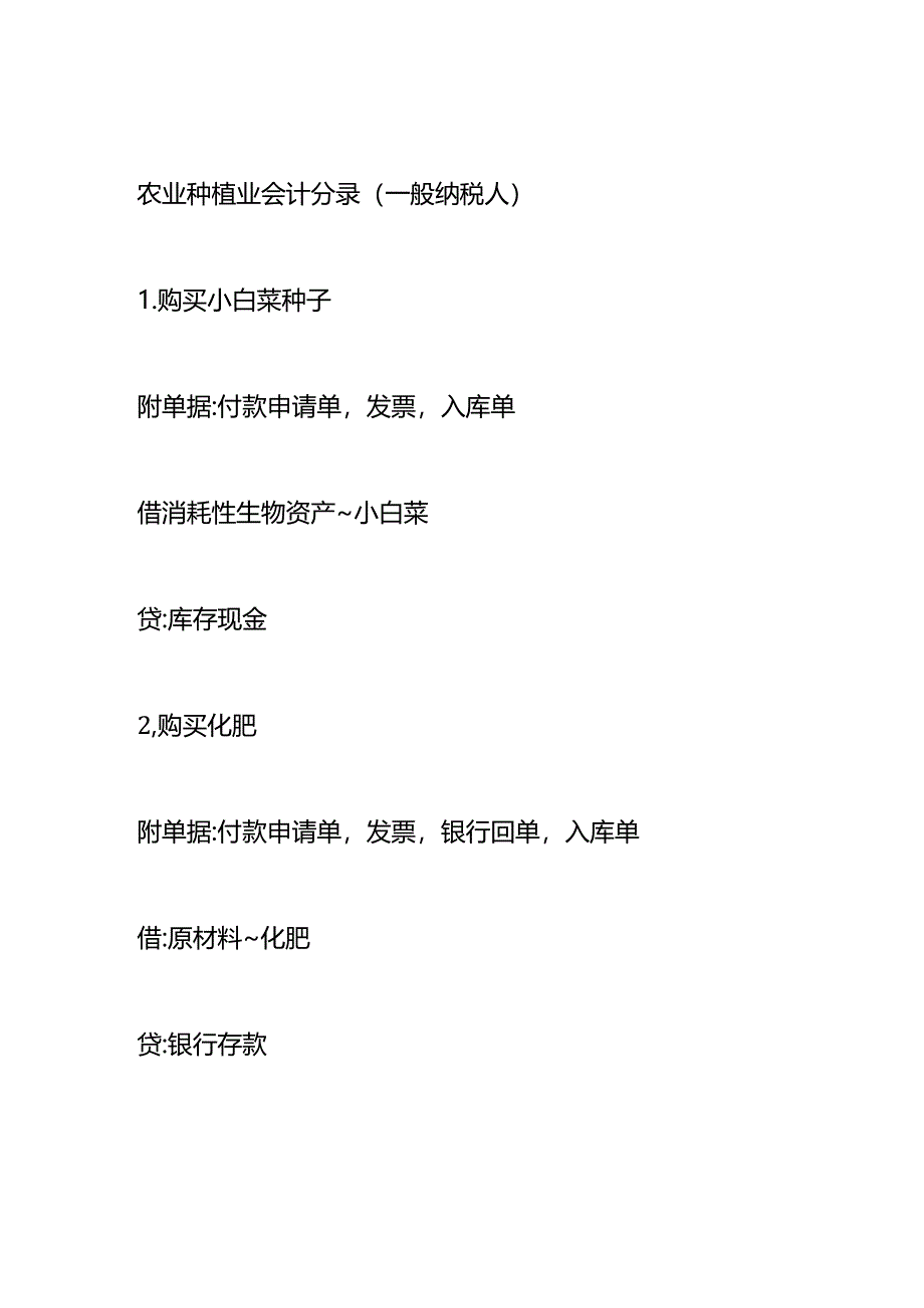 农业种植业会计做账分录模板（一般纳税人）.docx_第2页