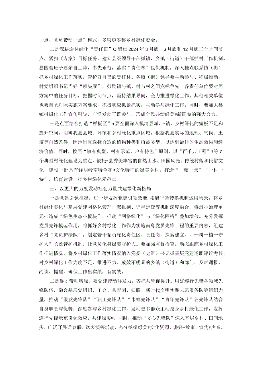 在2024年县乡村绿化工作推进会上的讲话.docx_第2页