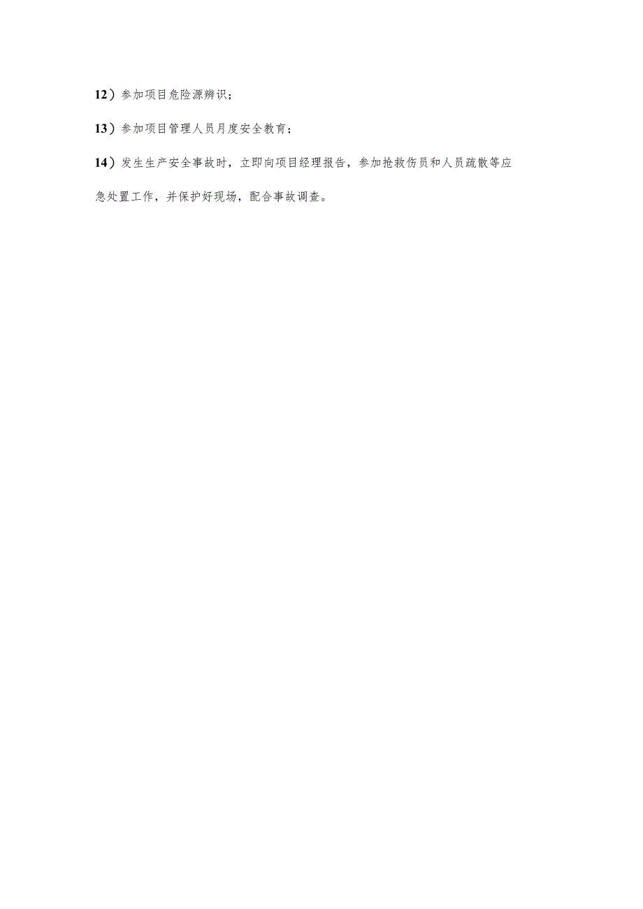 机械主管职业健康安全生产责任清单及工作任务清单.docx_第2页