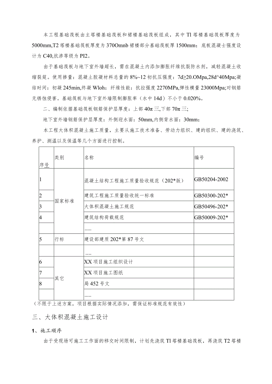 大体积混凝土安全专项施工方案模板.docx_第3页