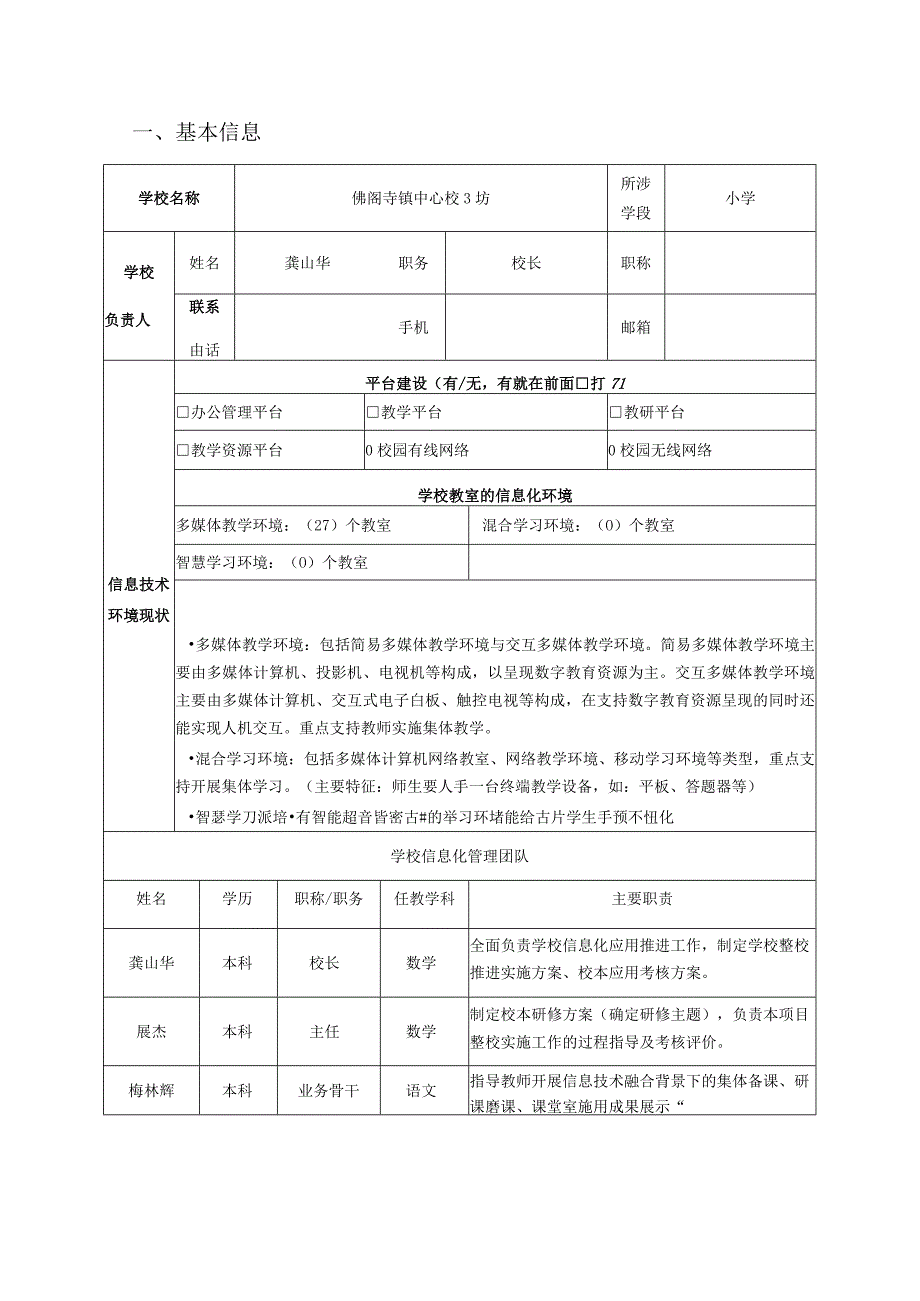 中小学教师信息技术应用能力提升工程0项目整校推进规划模板.docx_第3页