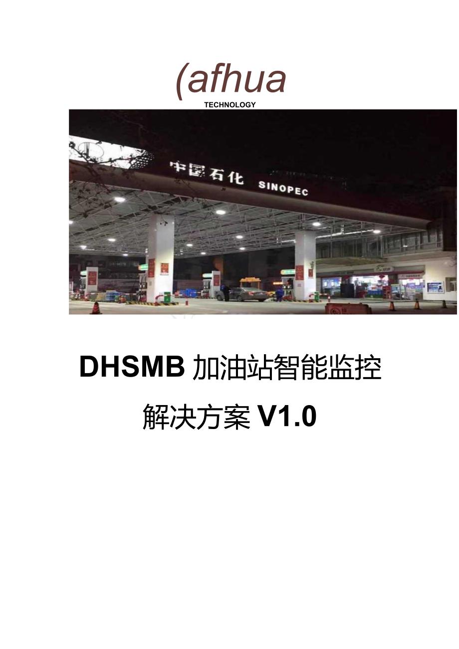 大华-SMB加油站智能监控解决方案.docx_第1页