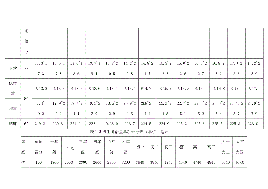 国家学生体质健康标准测试评分表.docx_第2页