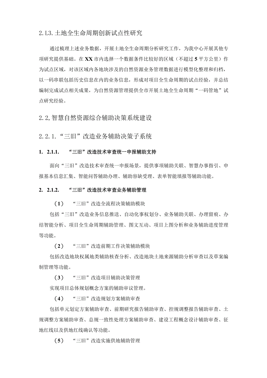 XX市智慧自然资源综合辅助决策系统建设项目需求说明.docx_第2页