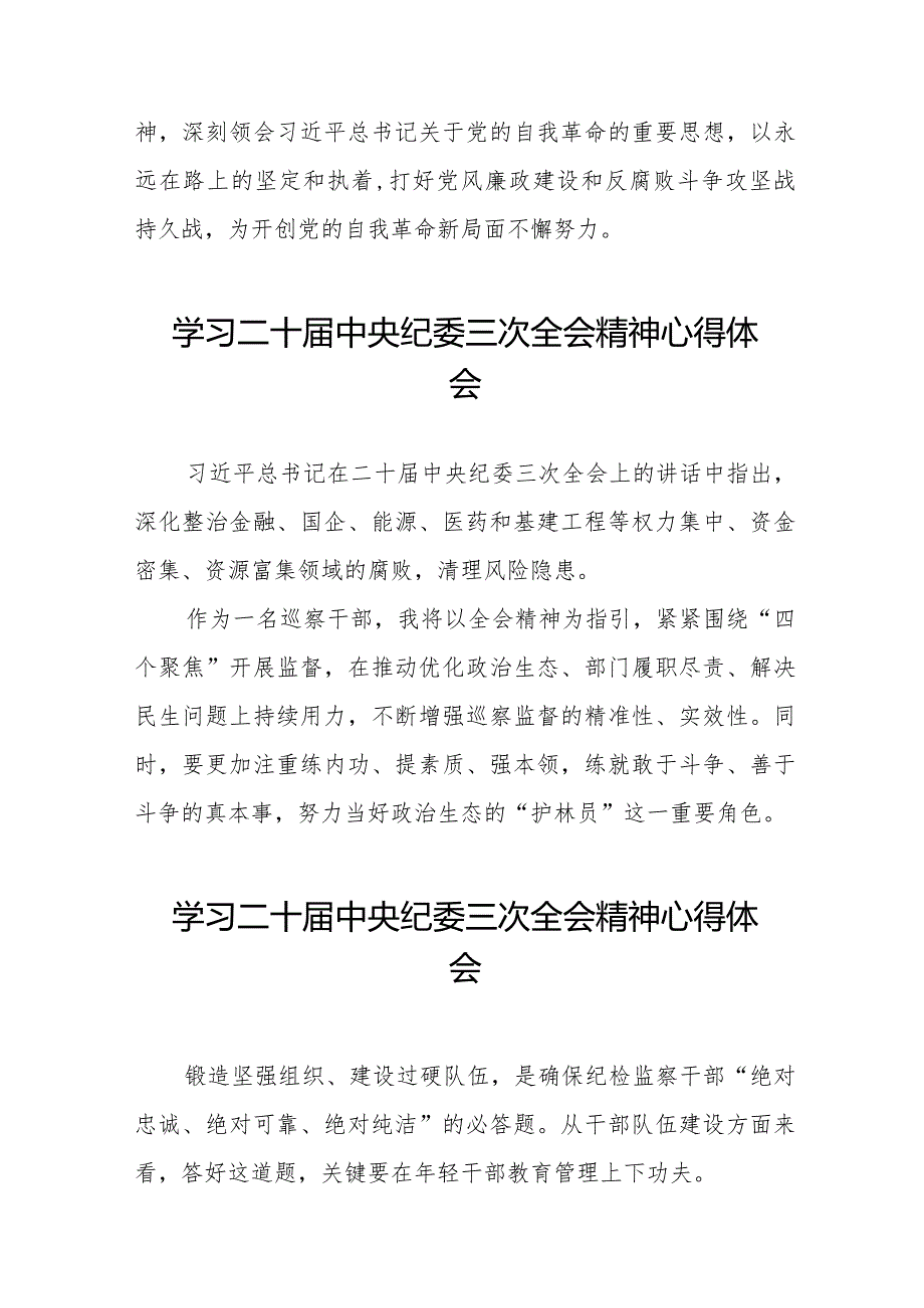 学习二十届中央纪委三次全会精神心得体会精品范文十九篇.docx_第3页