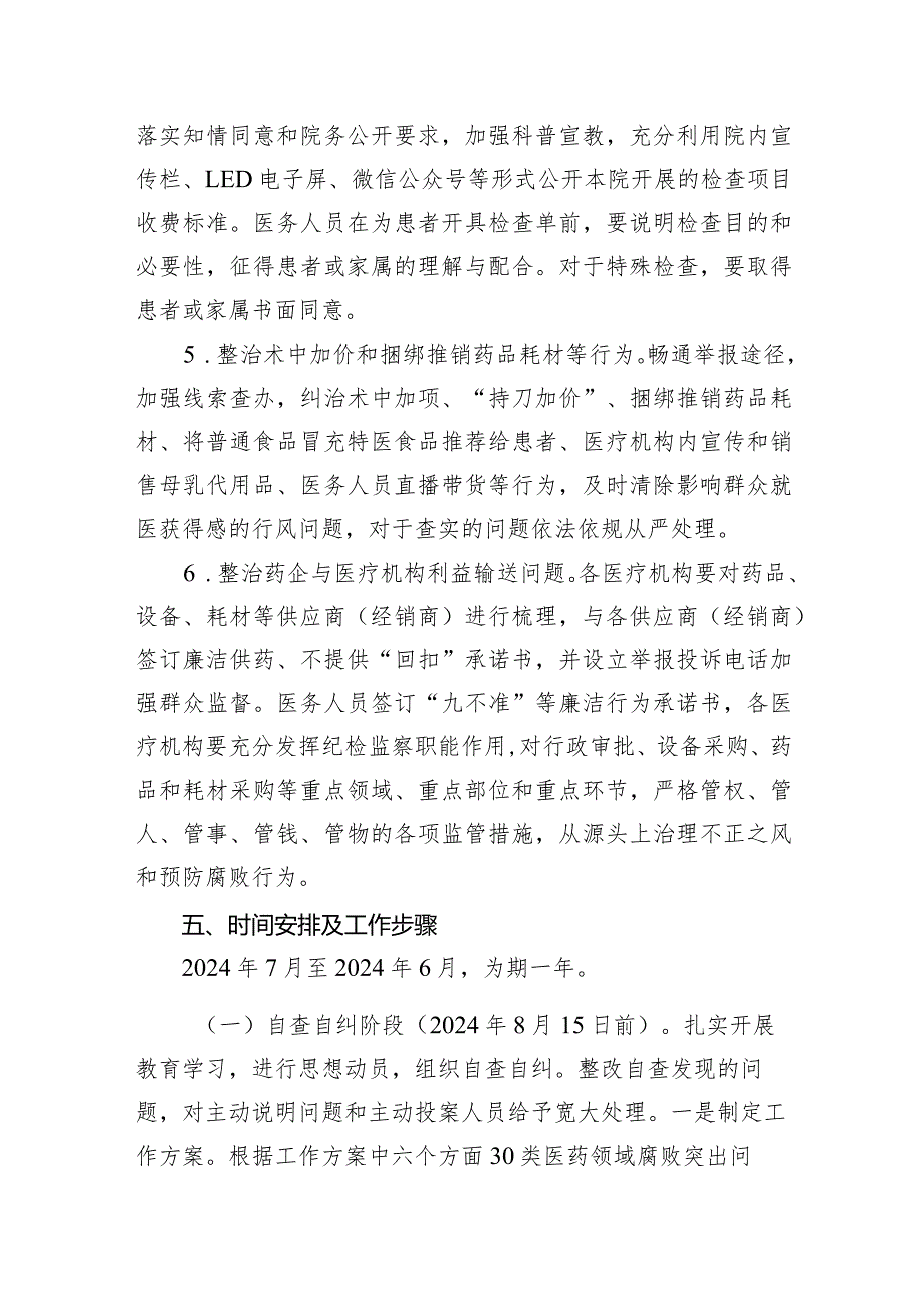 医院医药领域腐败问题集中整治工作方案(6篇合集）.docx_第3页