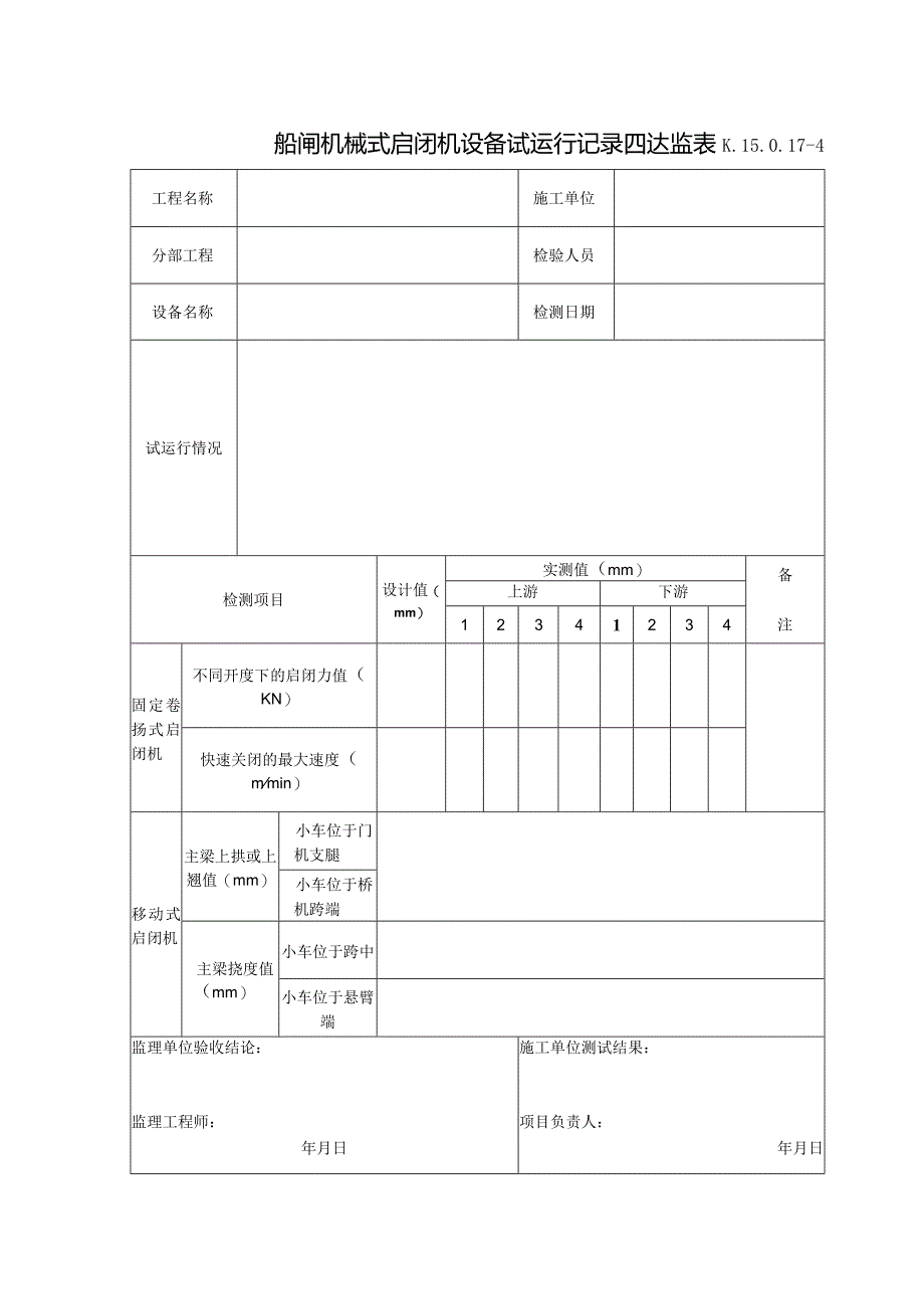 K.15.0.17-4船闸机械式启闭机设备试运行记录.docx_第1页