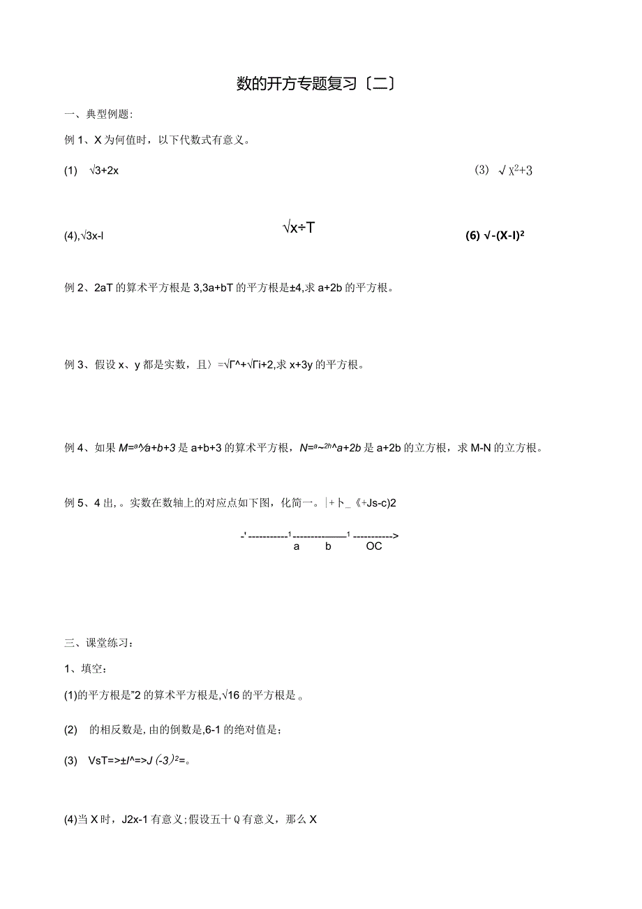 数的开方-培优专题复习.docx_第1页