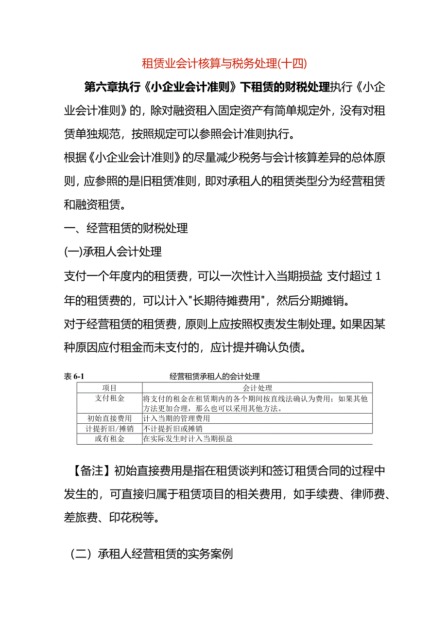 租赁业会计核算与税务处理（十四）.docx_第1页