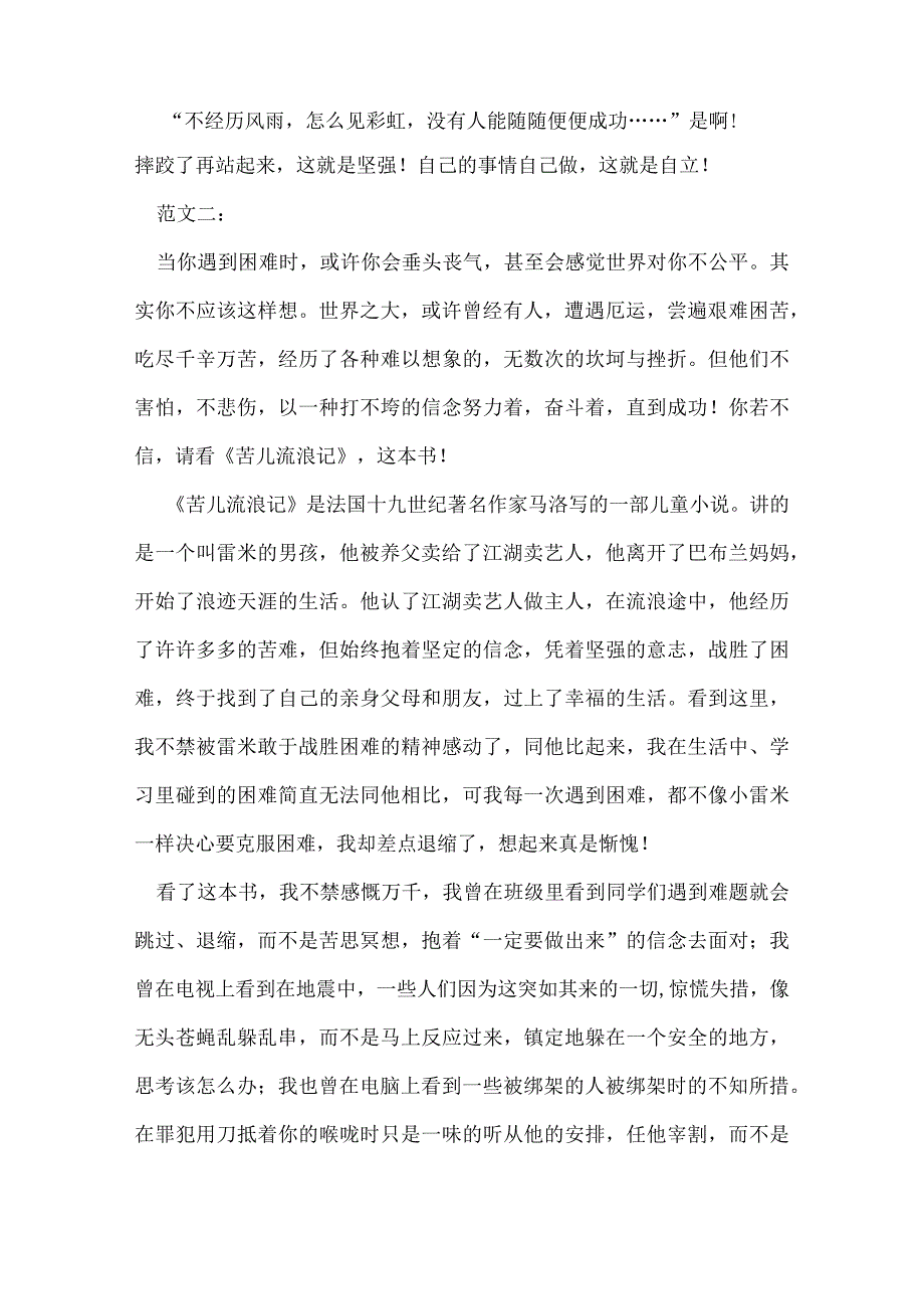 苦儿流浪记读后感.docx_第2页