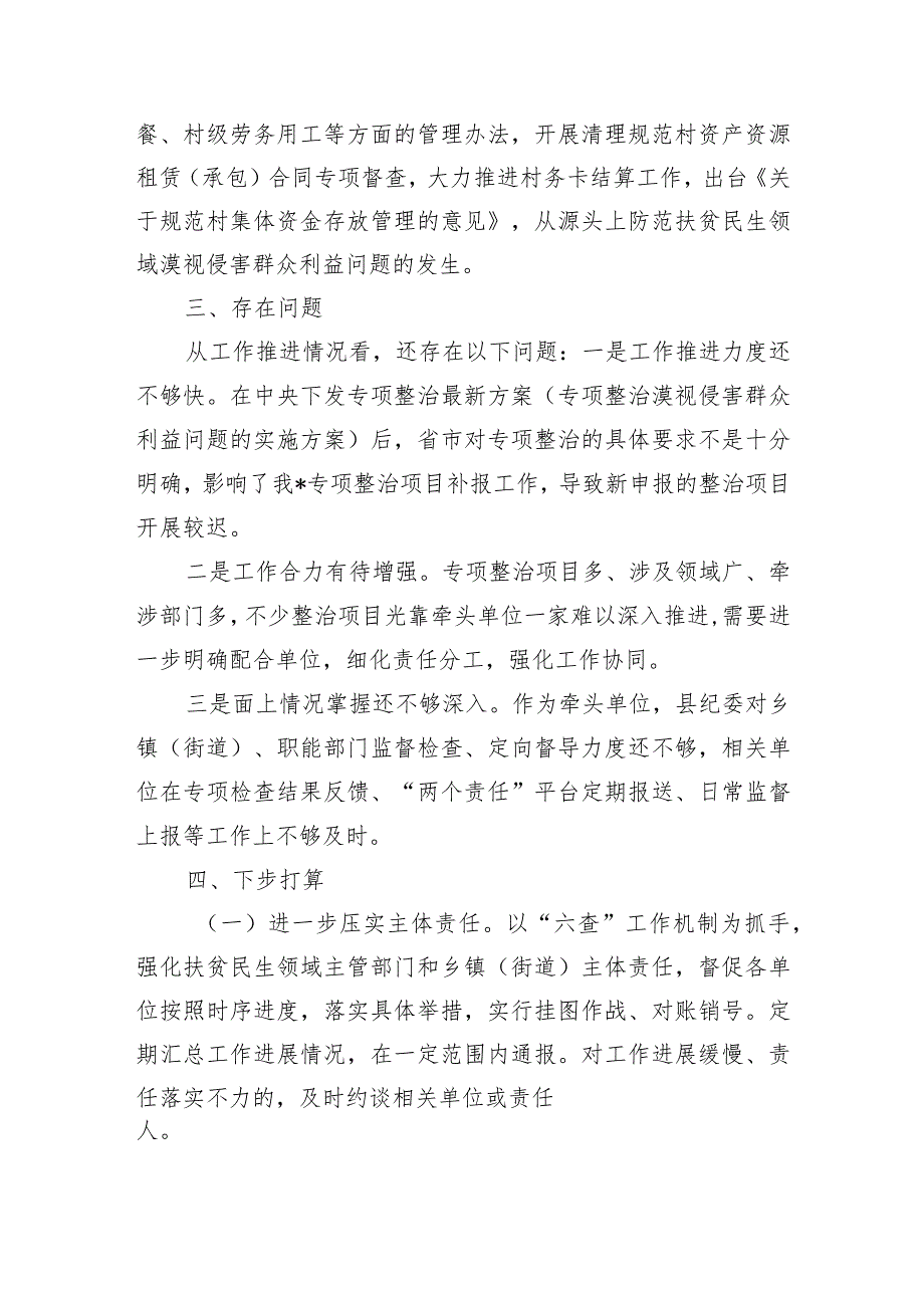 扶贫民生领域整治总结.docx_第3页