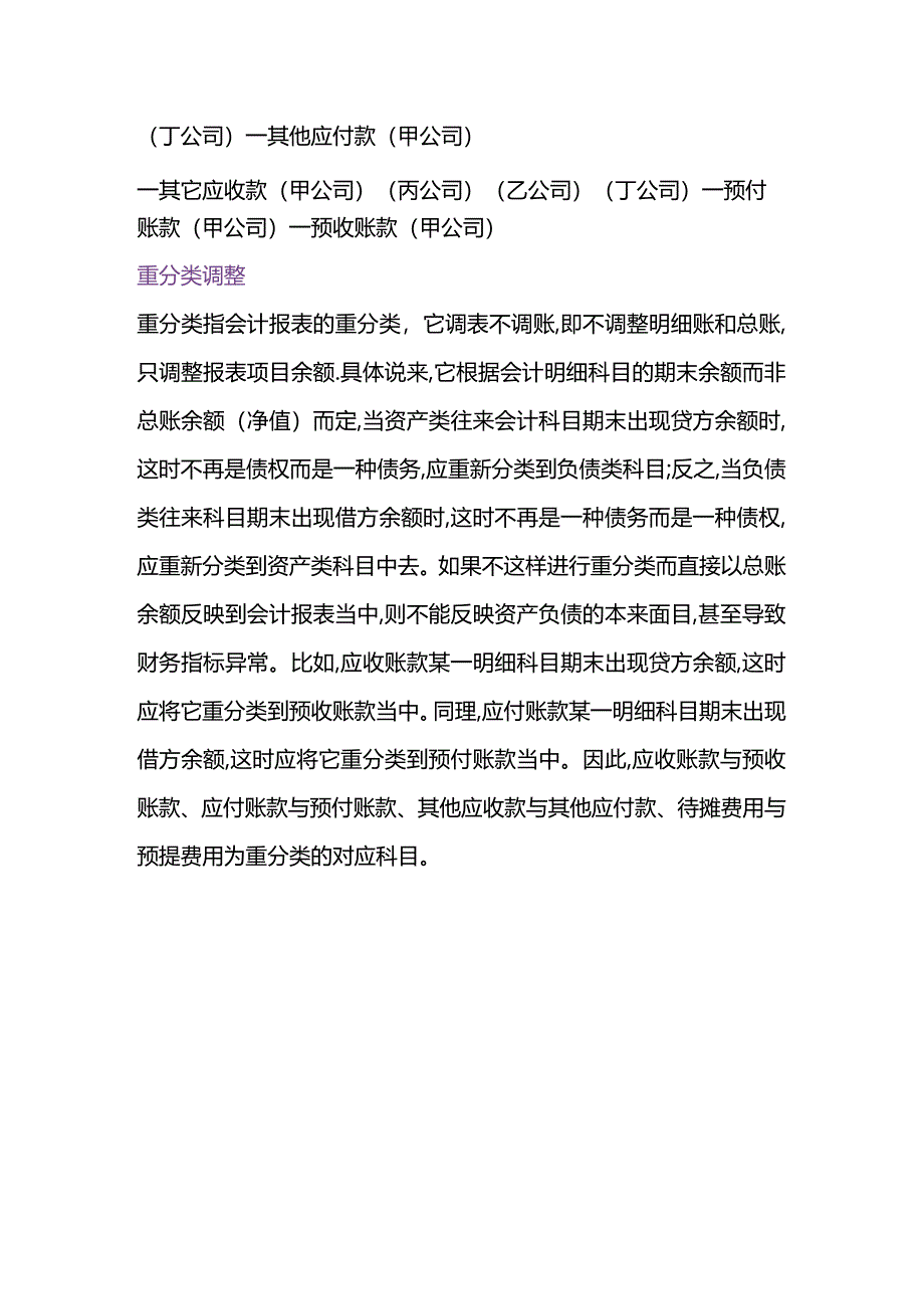 资产负债表的重分类调整会计账务处理分录.docx_第2页