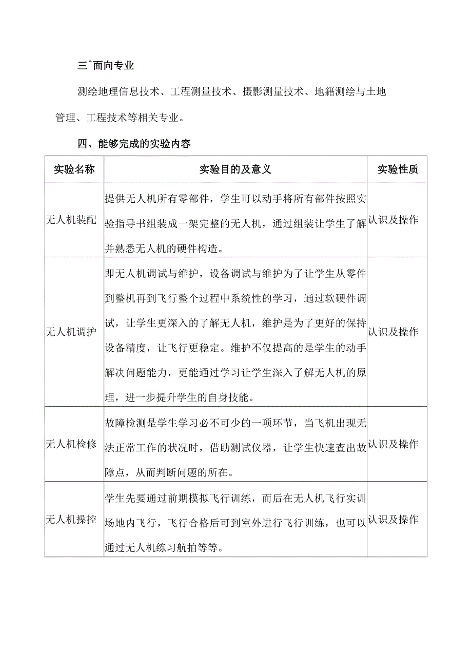 XX水利水电职业学院无人机实训中心简介（2024年）.docx_第2页