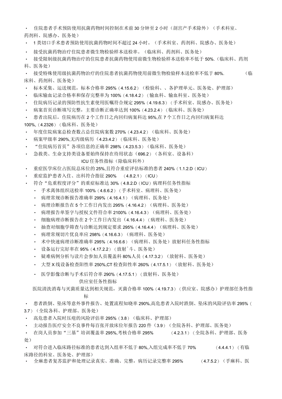 等级医院评审各科任务性指标.docx_第2页