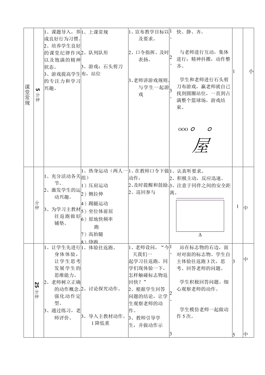 水平二（三、四年级）体育《25米折返跑》教学设计及教案.docx_第3页