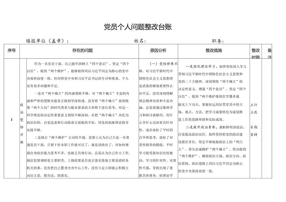 道德操守方面存在的问题及整改措施及整改目标两篇.docx_第1页