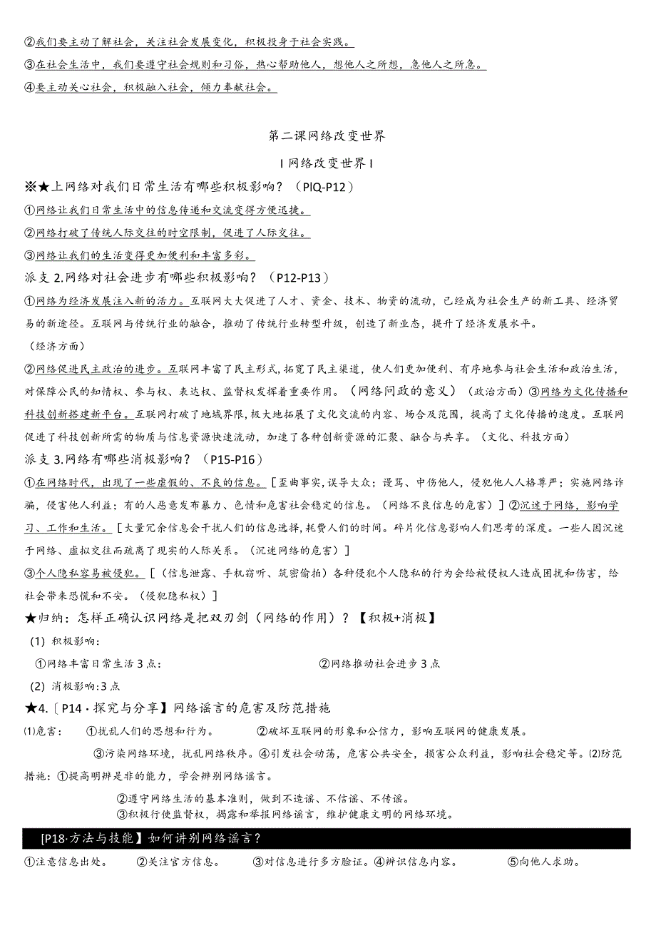 统编版八年级上册道德与法治1-10课全册知识点总结（分课时含拓展知识）.docx_第3页