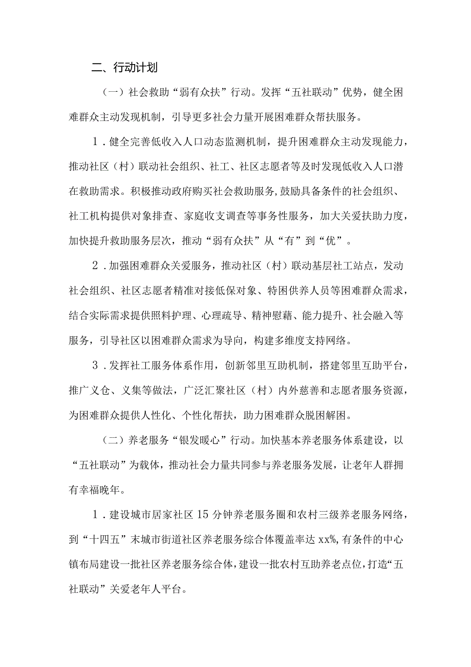 全市“五社联动”助力基层深耕善治“九项行动”工作实施方案.docx_第2页