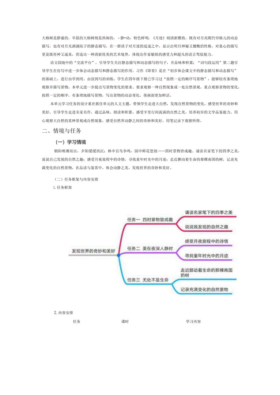 统编版五年级上册第七单元发现世界的奇妙和美好教学设计.docx_第2页