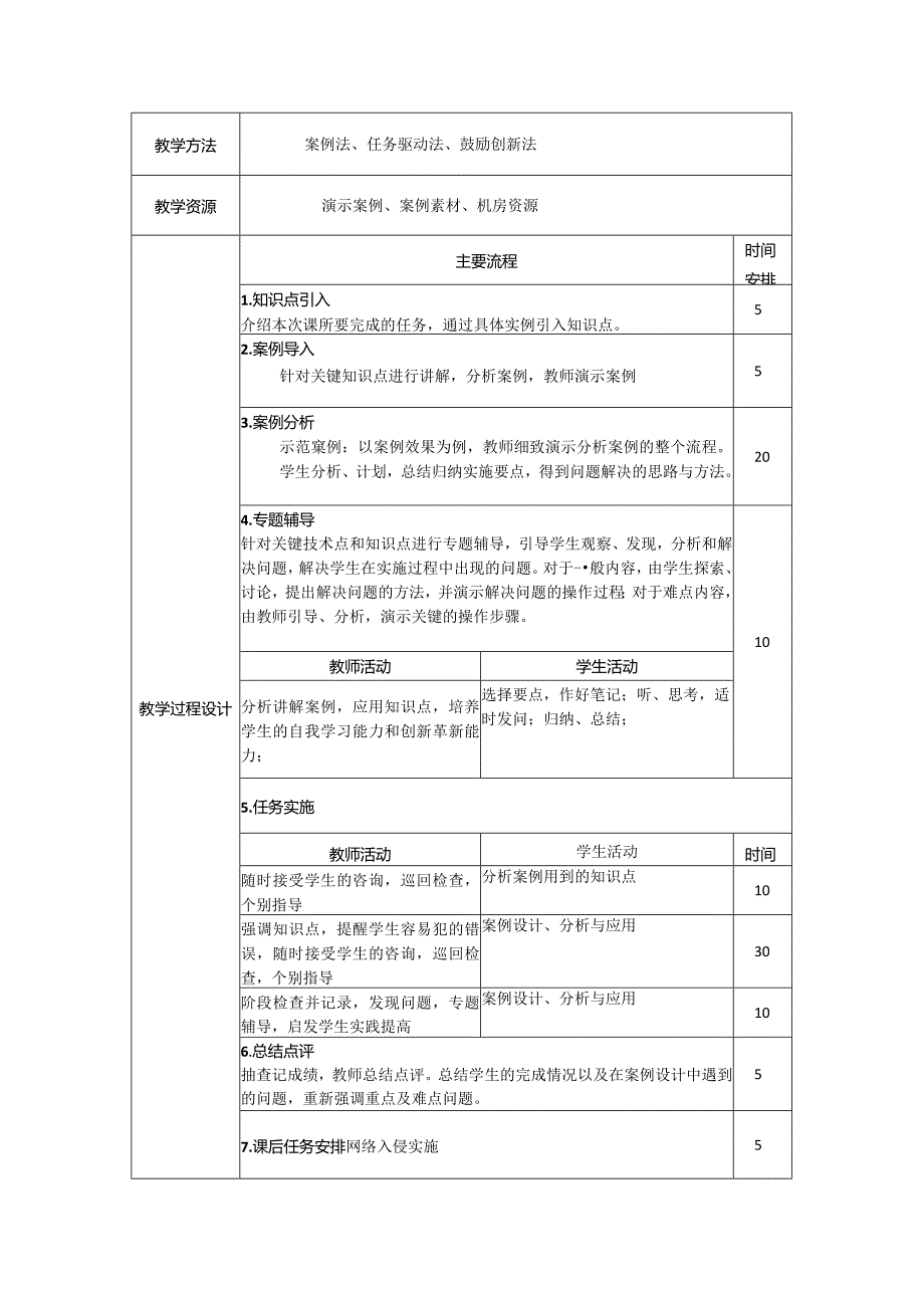 计算机网络安全技术（微课版）-教案2.1--2.4黑客概述、网络信息收集、网络监听、网络入侵实施（4学时）.docx_第2页