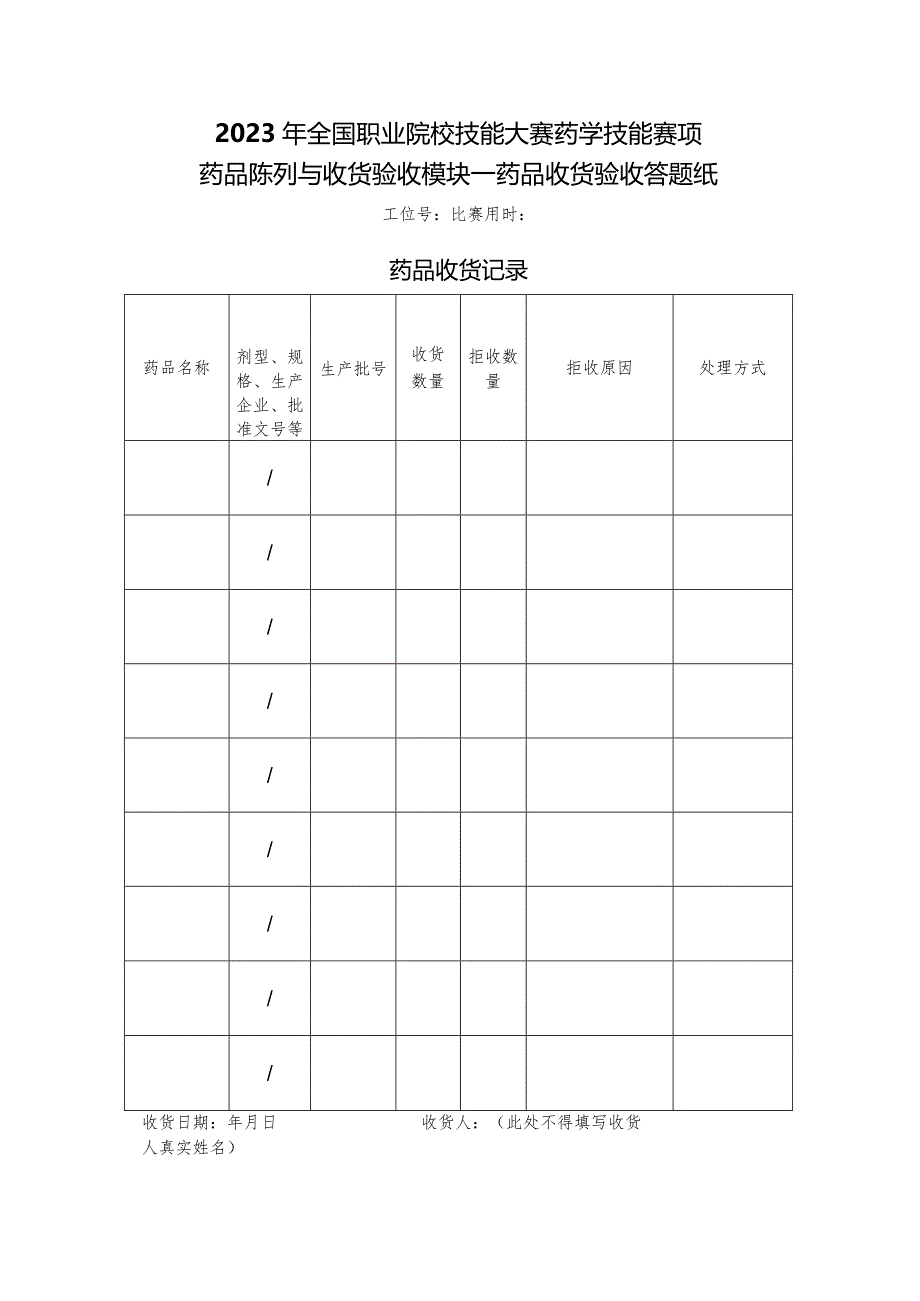 （全国职业技能比赛：高职）GZ078药学技能赛题第2套实操.docx_第3页