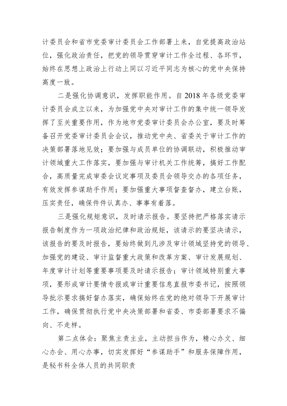 （11篇）学习贯彻2024年全国审计工作会议精神心得体会合辑.docx_第3页