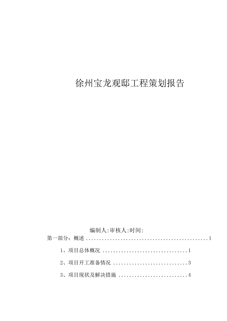 某工程项目策划报告.docx_第1页