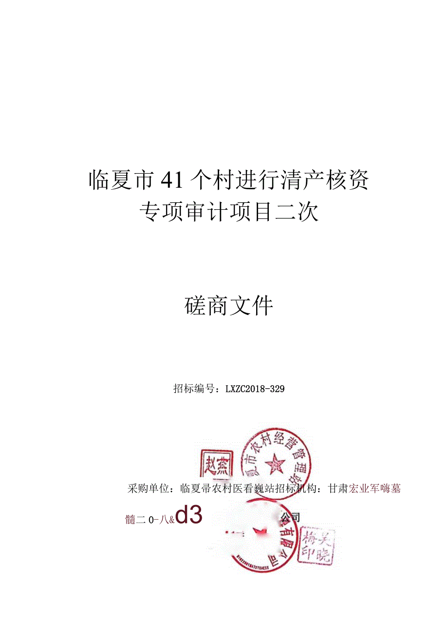 进行清产核资专项审计项目竞招投标书范本.docx_第1页