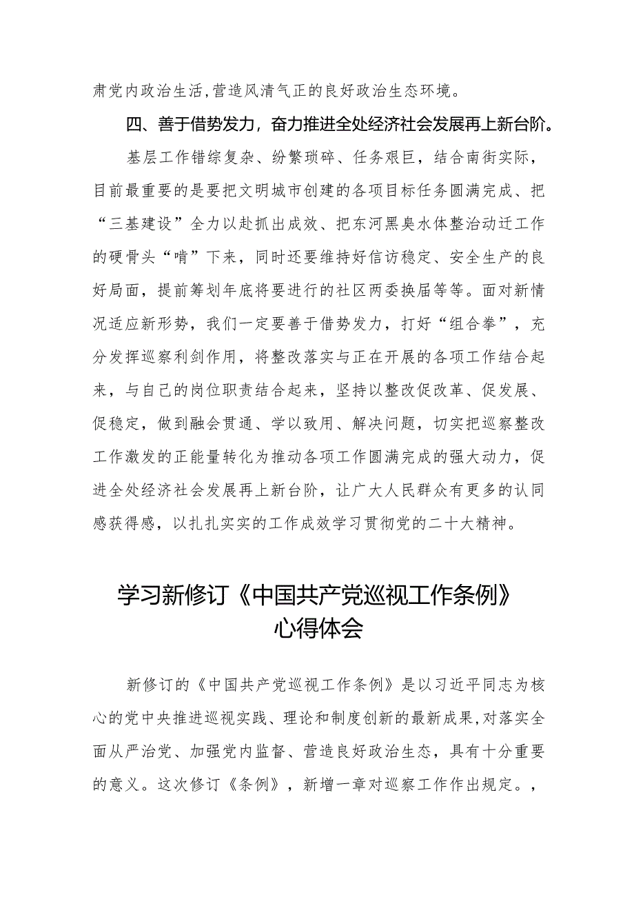 学习2024版新修订中国共产党巡视工作条例心得体会优秀(十三篇).docx_第3页