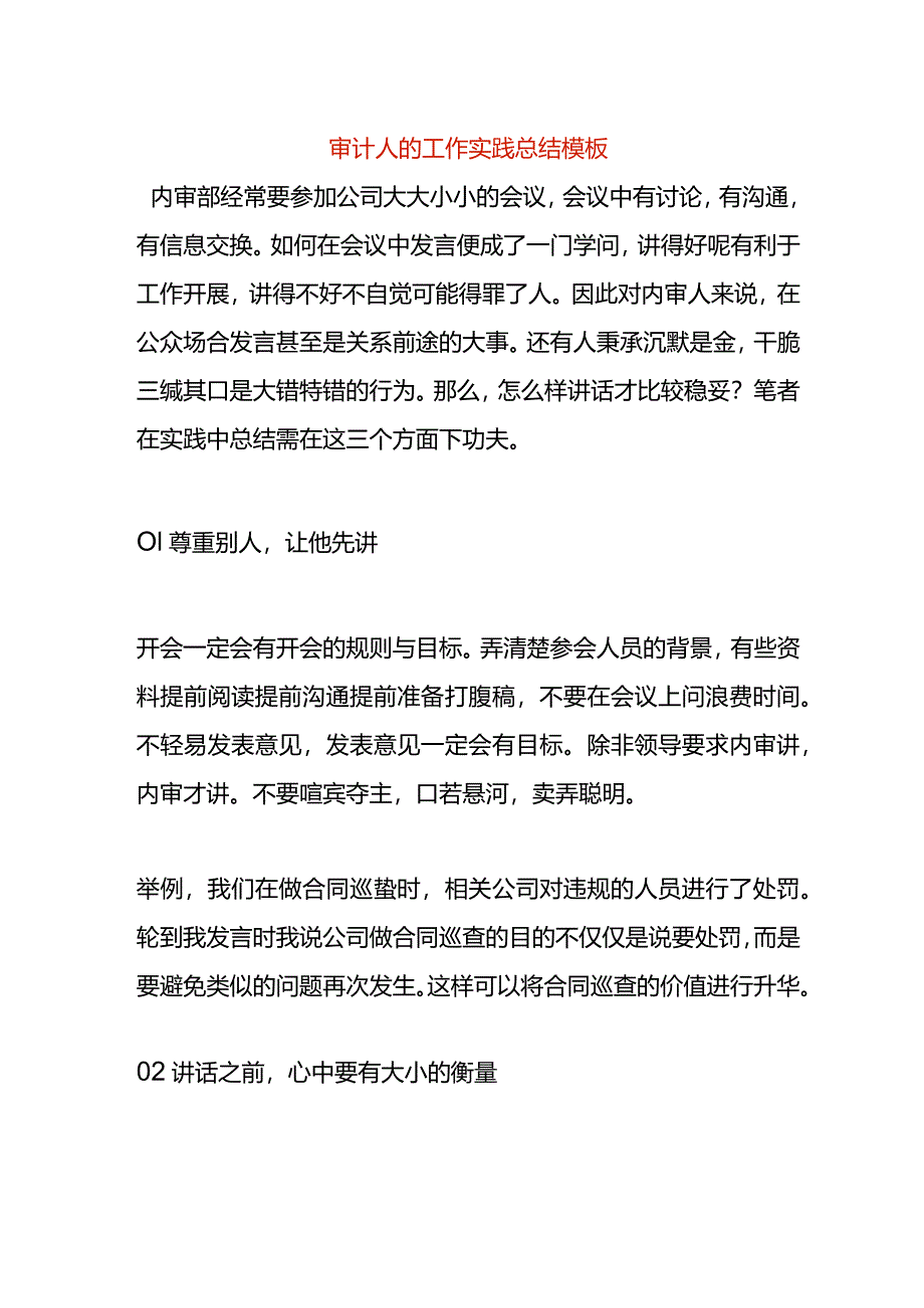 审计人的工作实践总结模板.docx_第1页