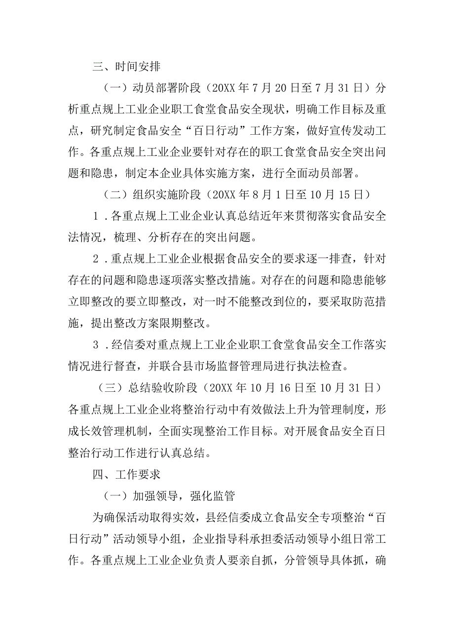 精选食品安全专项整治“百日行动”实施方案五篇.docx_第2页