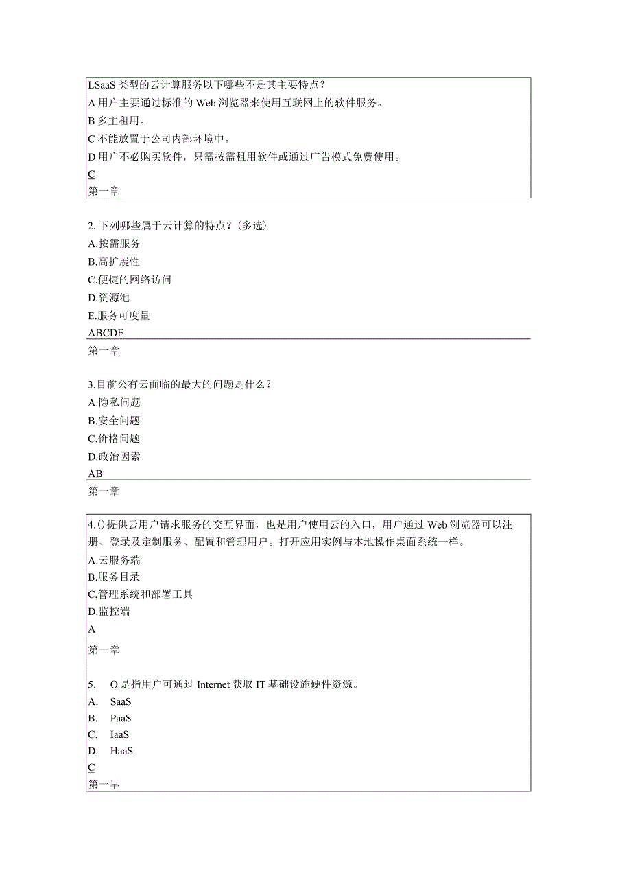 云计算微软认证知识考试复习题库.docx_第1页