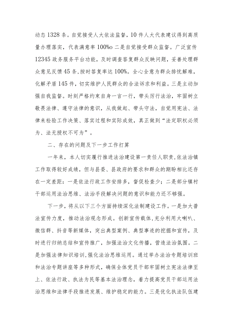 XX镇2023年度述法报告.docx_第3页