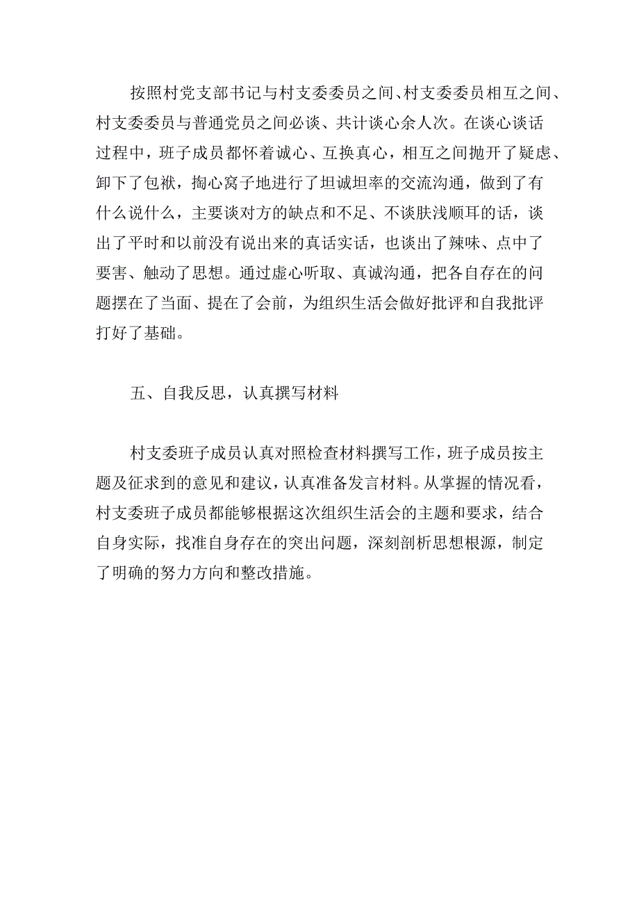 村支委班子专题组织生活会会前准备情况报告.docx_第3页