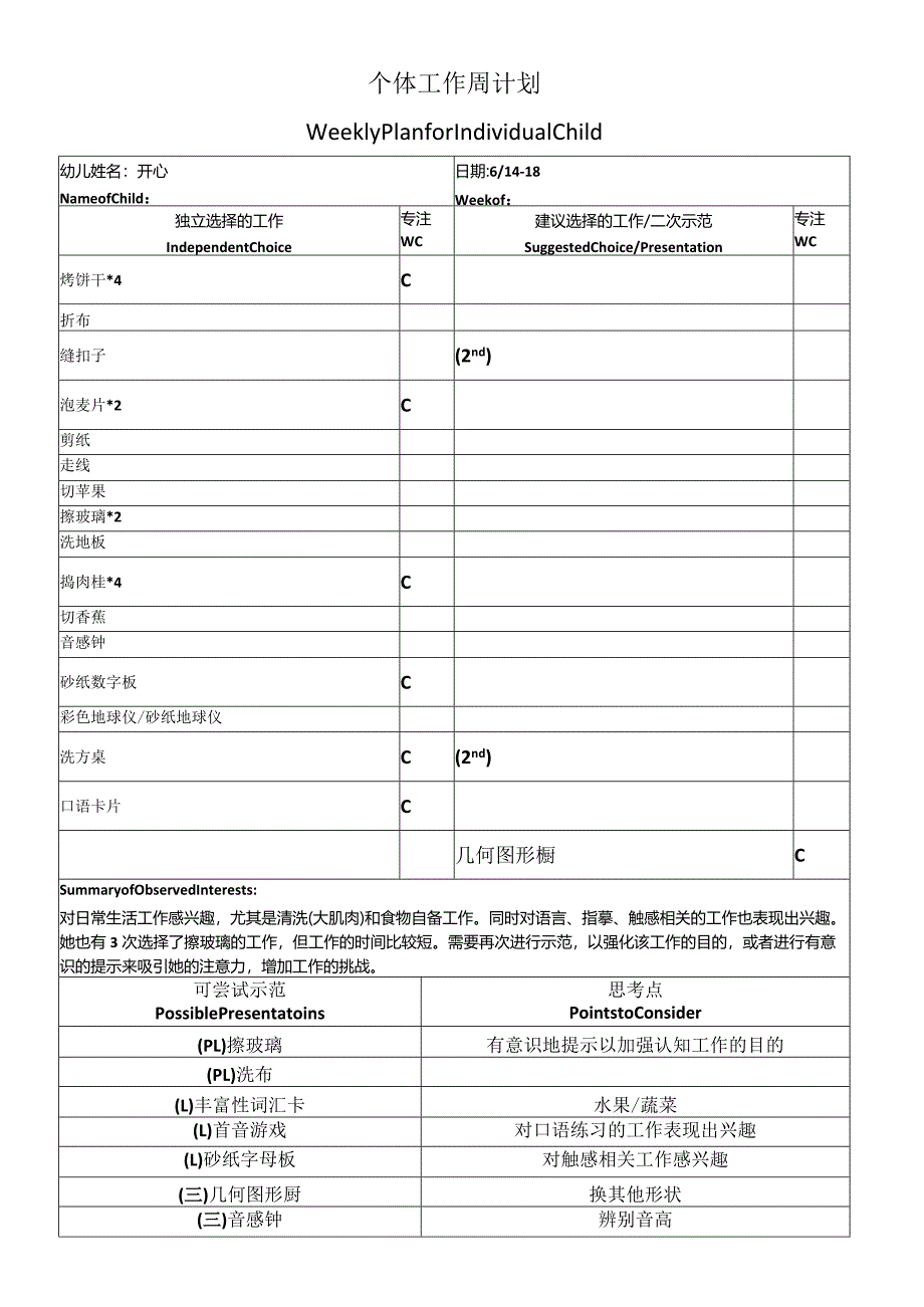 5范例--个体工作周计划表.docx_第1页