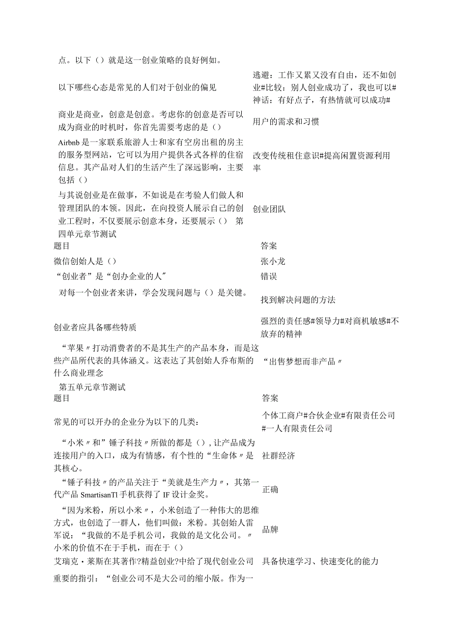 2018年知到创践——大学生创新创业实务分章测试答案.docx_第2页