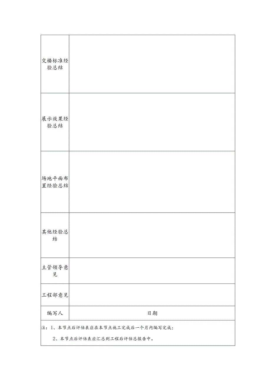 广东房地产项目销售展示工程后评估表.docx_第2页