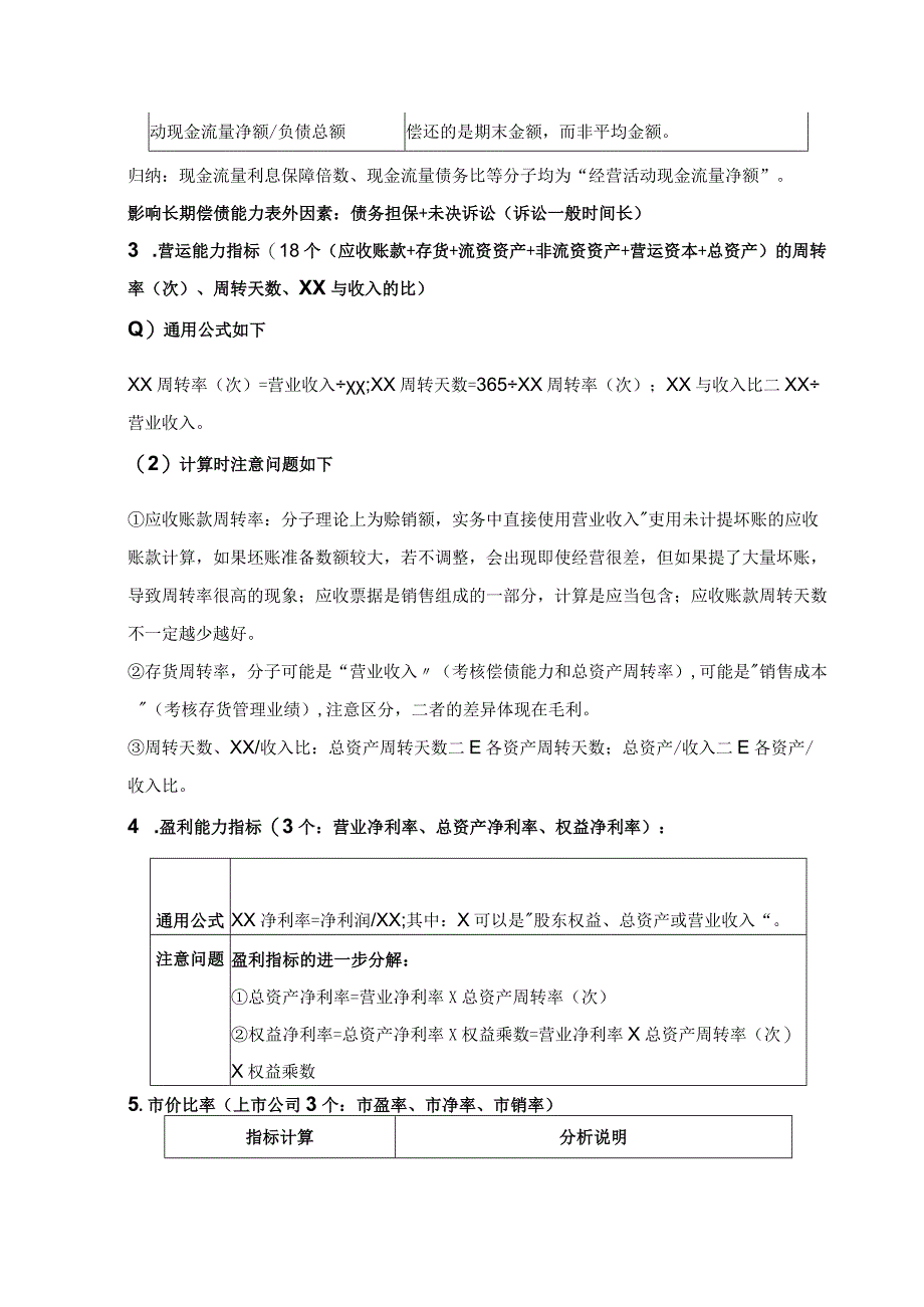 【CPA-财管】 第2章 财务报表分析和财务预测知识点总结.docx_第3页