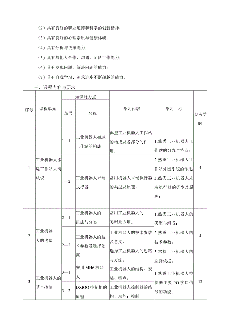 《工业机器人工作站系统集成》课程标准.docx_第2页