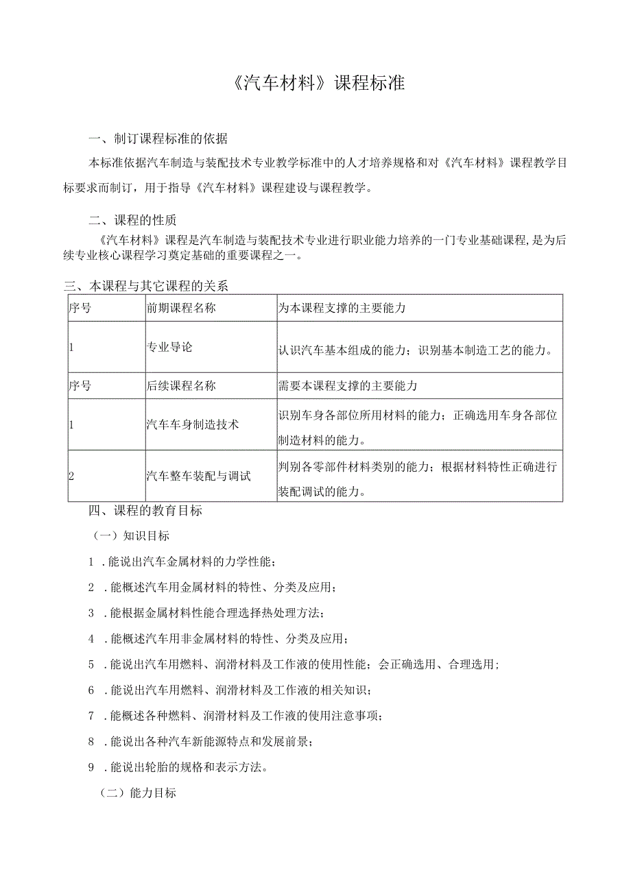 《汽车材料》课程标准.docx_第1页