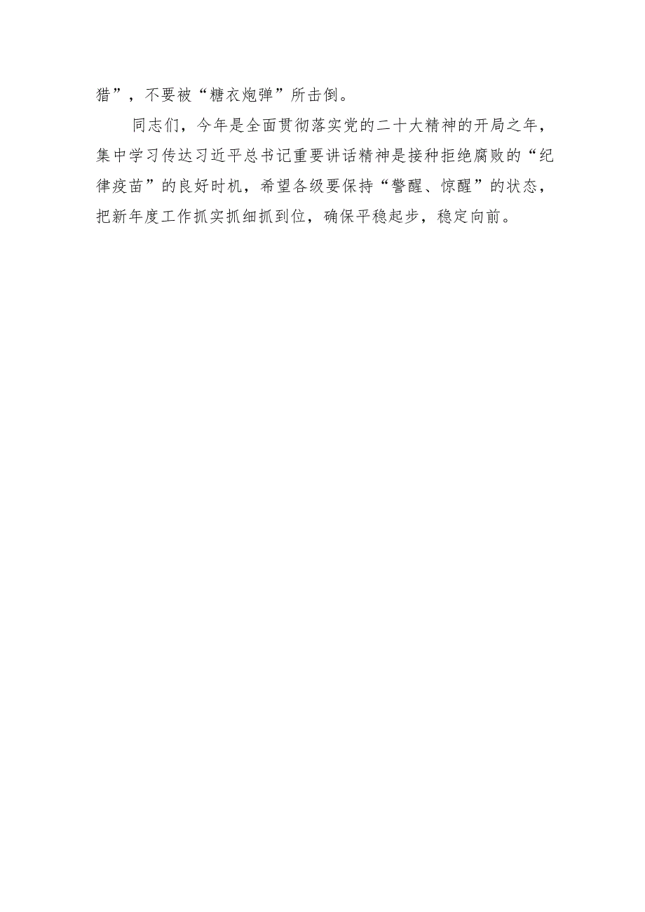 在集中传达学习二十届中央纪委二次全会精神会议上的讲话【 】.docx_第3页