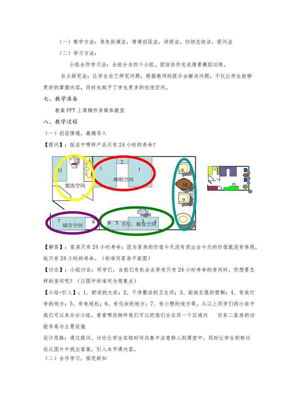 《饭店服务与管理》客房的功能布局与主要设施-教案.docx_第2页