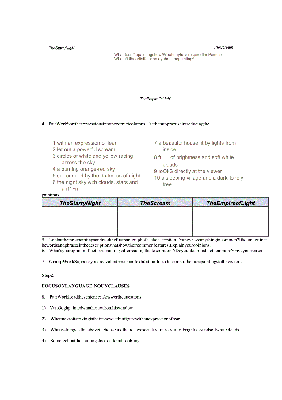 2023-2024学年北师大版（2019）必修三Unit 7 Art Lesson 1 Masterpieces教案.docx_第3页