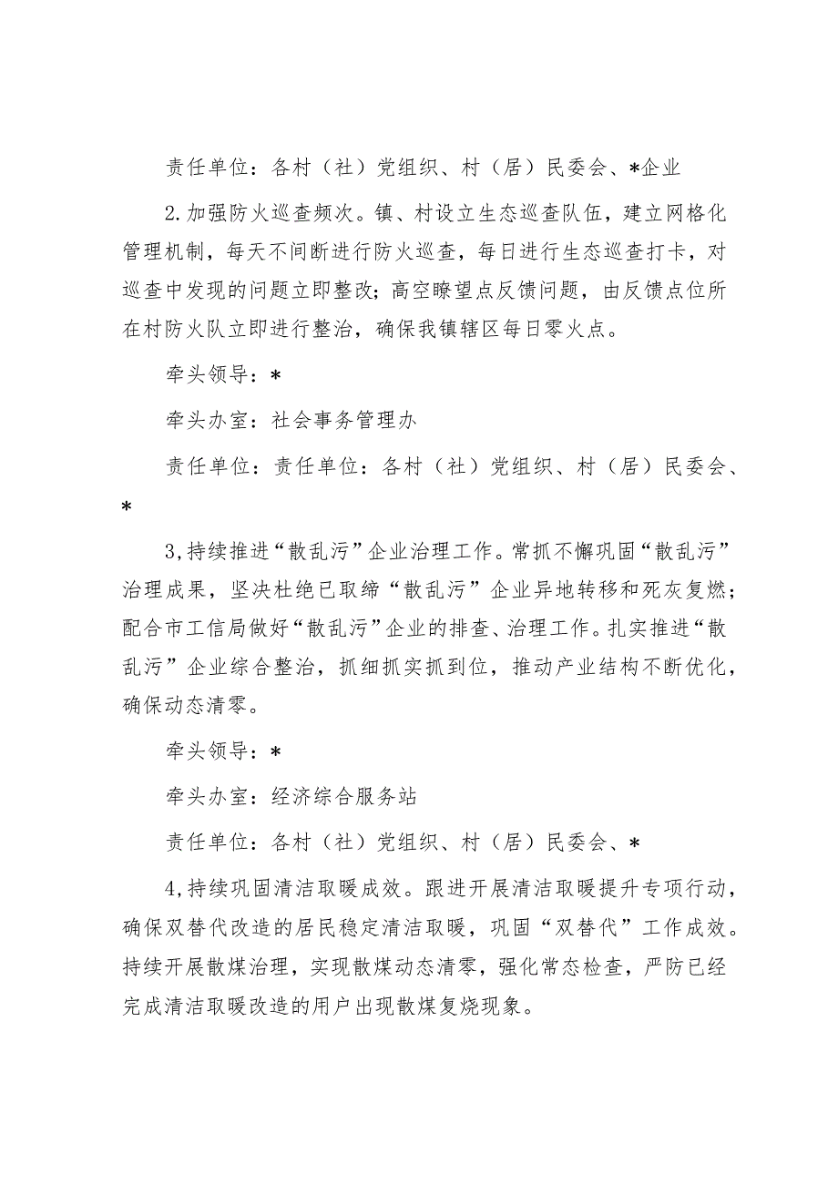 镇2023年空气质量改善行动计划&退役军人事务局关于2023年上半年工作总结和下半年工作计划的报告.docx_第3页