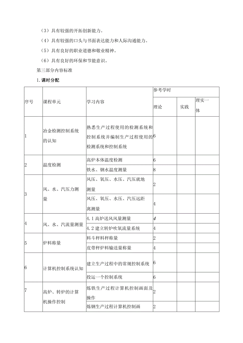 《冶金电气技术及应用》课程标准.docx_第3页