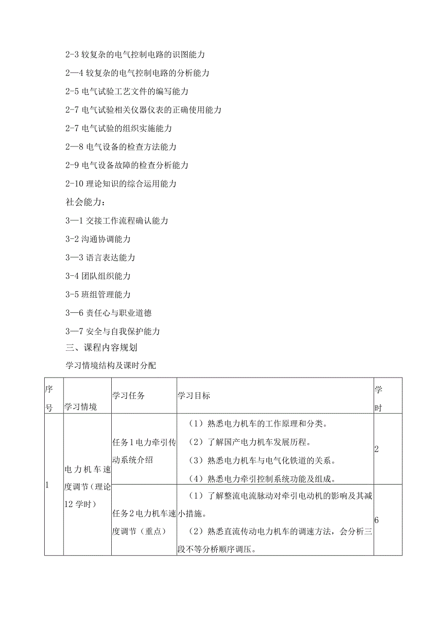 《电力机车控制系统》课程标准.docx_第2页