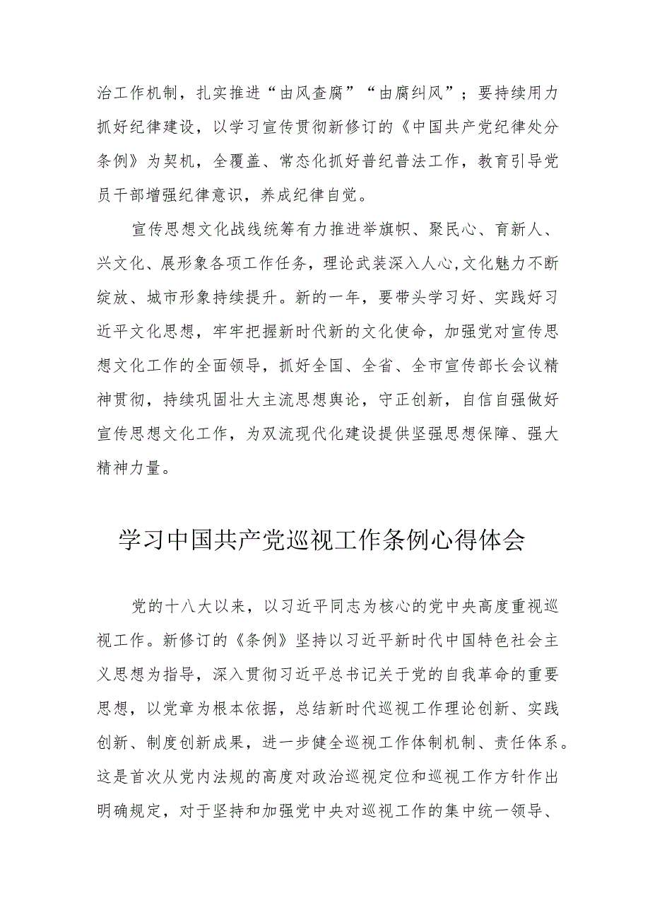 街道党员干部学习《中国共产党巡视工作条例》个人心得体会汇编3份.docx_第2页